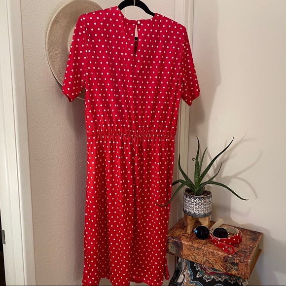 *SOLD* Vintage Polka Dot Dress - Picture 2 of 6
